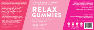 Relax Gummies (30 Piece) WHOLESALE
